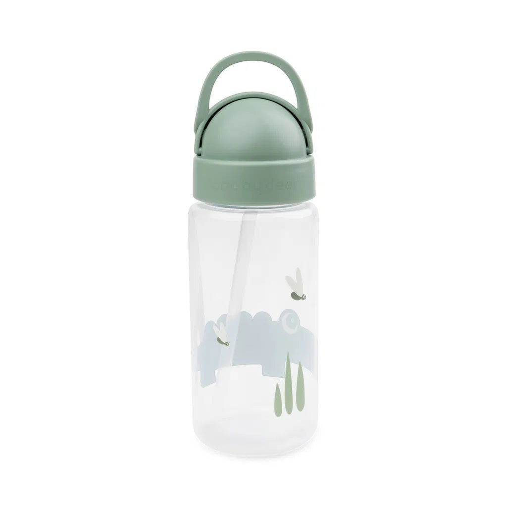 Botella con pajita Croco