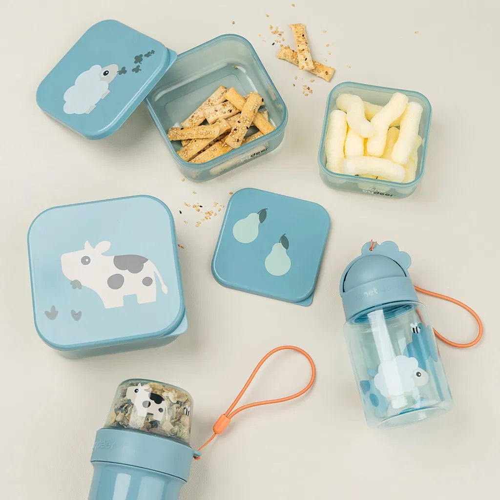 3 Cajas Snack Blue Farm