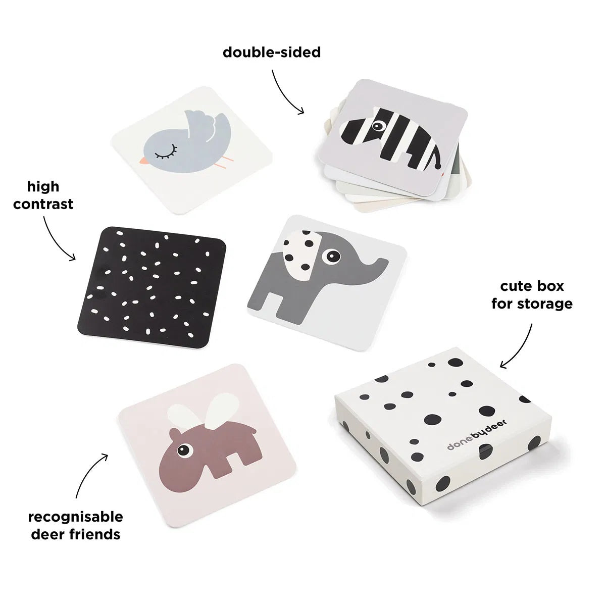 Cartas contraste bebes - 10 unidades