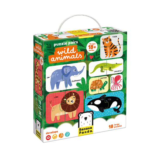Puzzle Pairs Wild Animals 18+