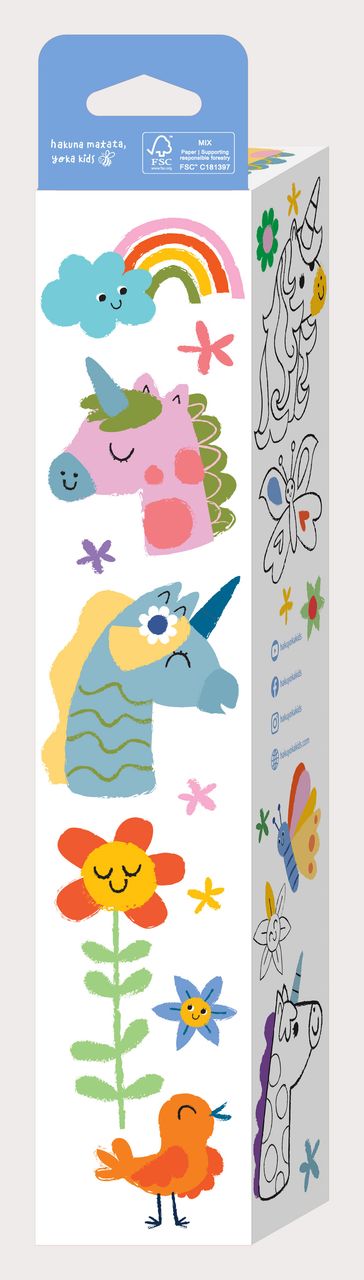 Kit de Rollos para Colorear-Unicornio de Fantasía