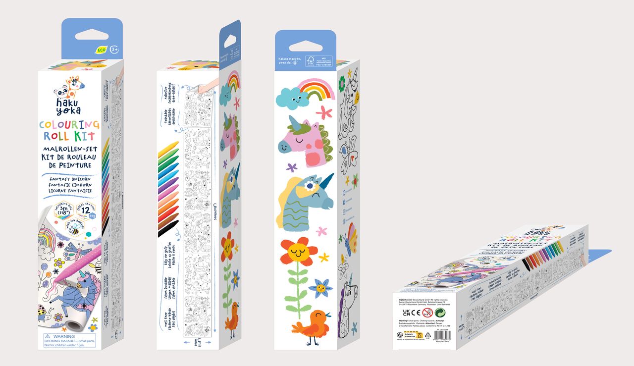 Kit de Rollos para Colorear-Unicornio de Fantasía
