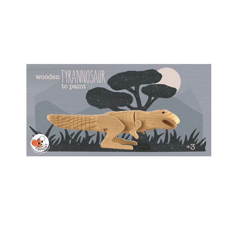 Tiranosaurio de Madera para Pintar