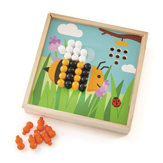 PUZLE DE CLAVIJAS JARDIN