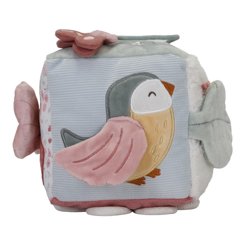 CUBO BLANDITO DE ACTIVIDADES FLORES & MARIPOSAS
