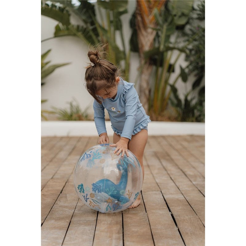 PELOTA DE PLAYA 3D OCEAN DREAMS AZUL LITTLE DUTCH