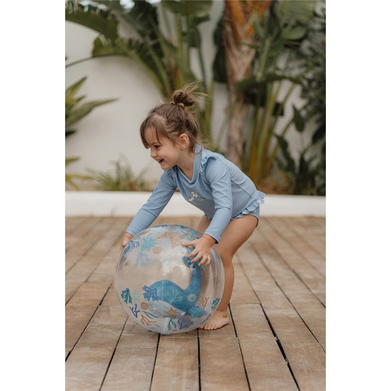 PELOTA DE PLAYA 3D OCEAN DREAMS AZUL LITTLE DUTCH