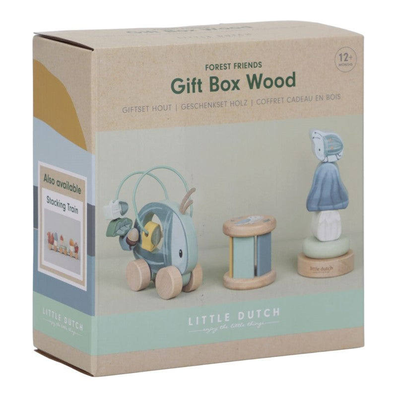 CAJA REGALO MADERA FSC FOREST FRIENDS LITTLE DUTCH