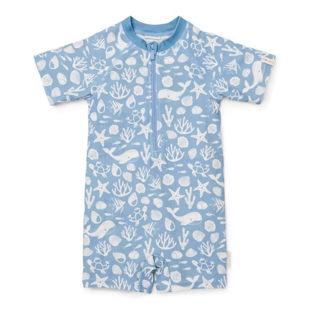 Mono baño manga corta Ocean Sea Blue