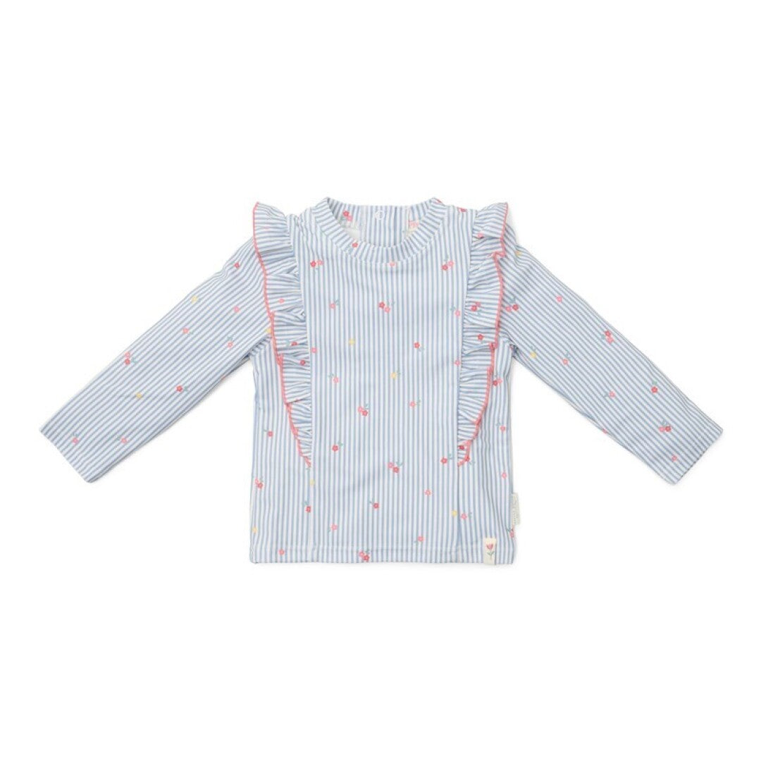 Camiseta de baño M/L Flowers Blue