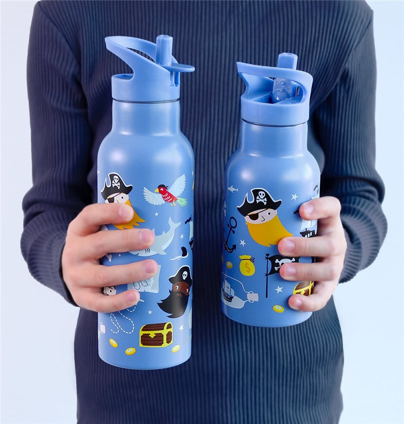 BOTELLA ACERO 350 ML PIRATAS
