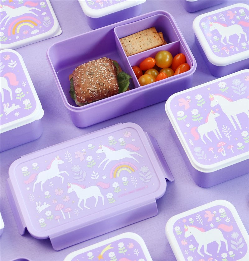 CAJA ALMUERZO BENTO UNICORNIOS