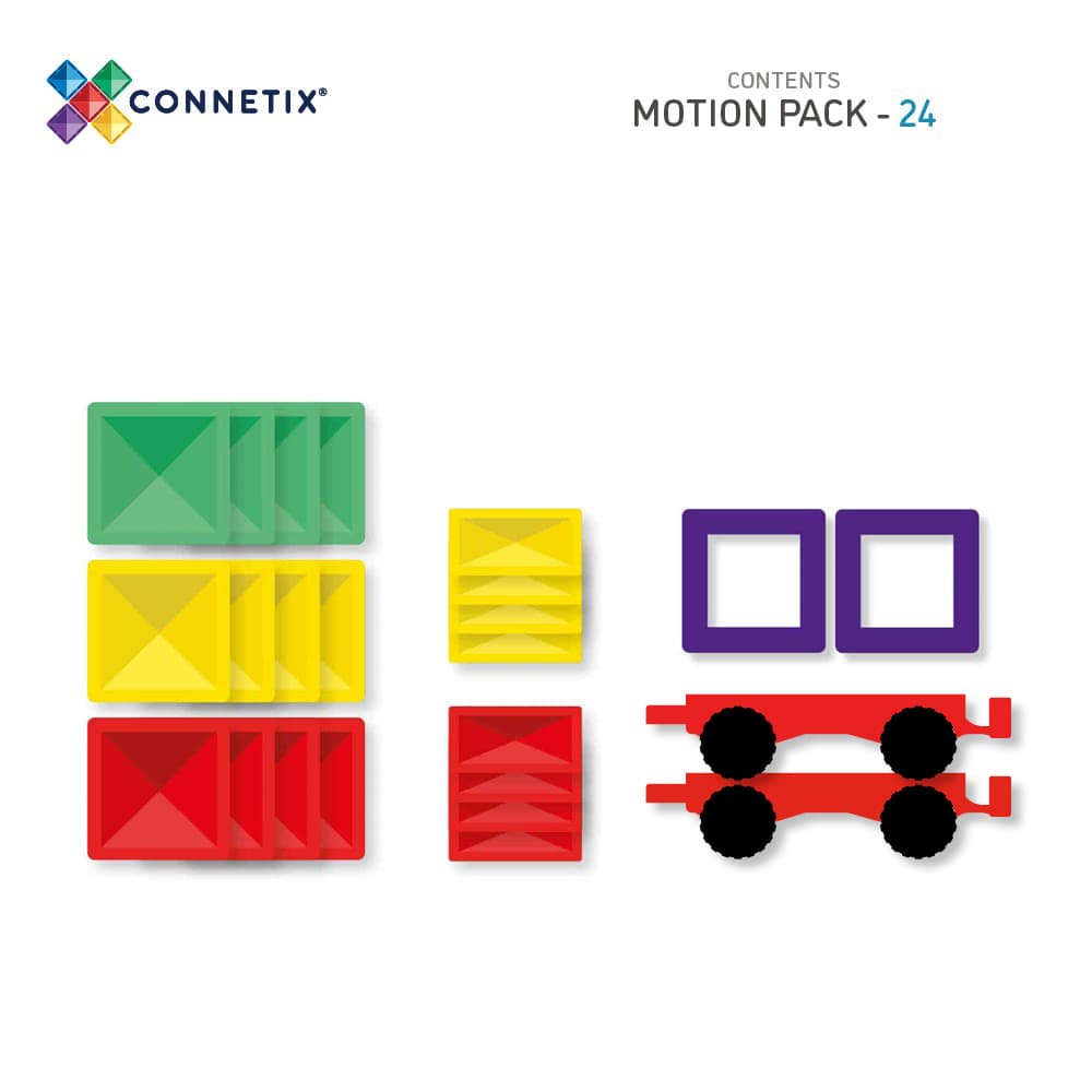 CONNETIX RAINBOW MOTION PACK 24 piezas