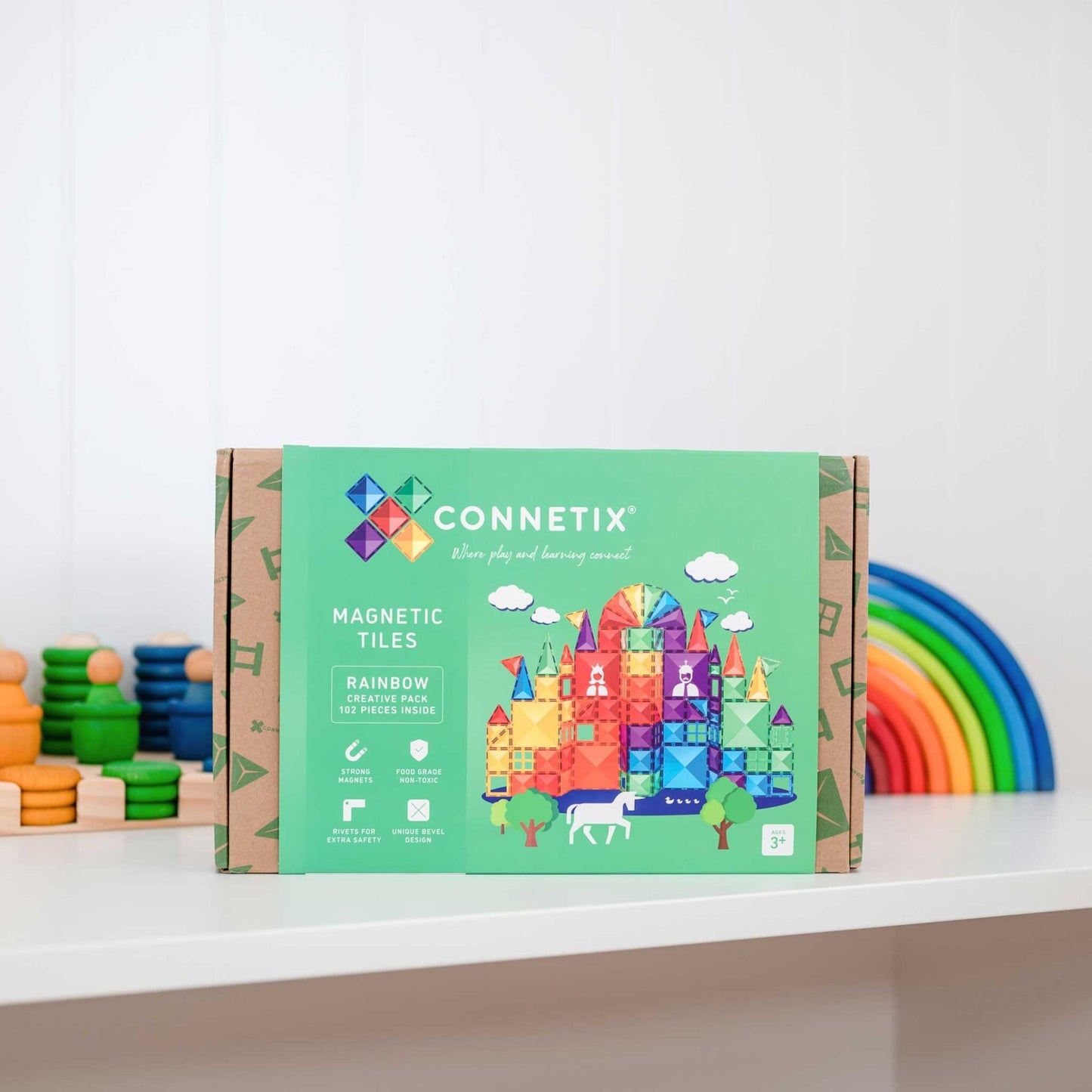 CONNETIX CREATIVE RAINBOW PACK 102 piezas