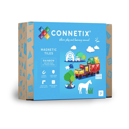 CONNETIX RAINBOW MOTION PACK 24 piezas