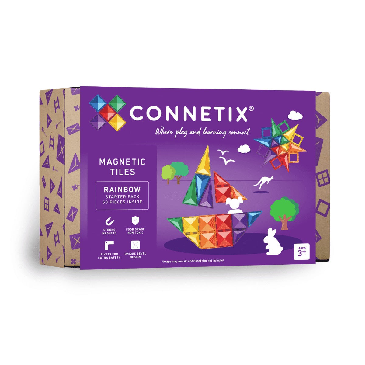 CONNETIX RAINBOW START PACK 60 piezas