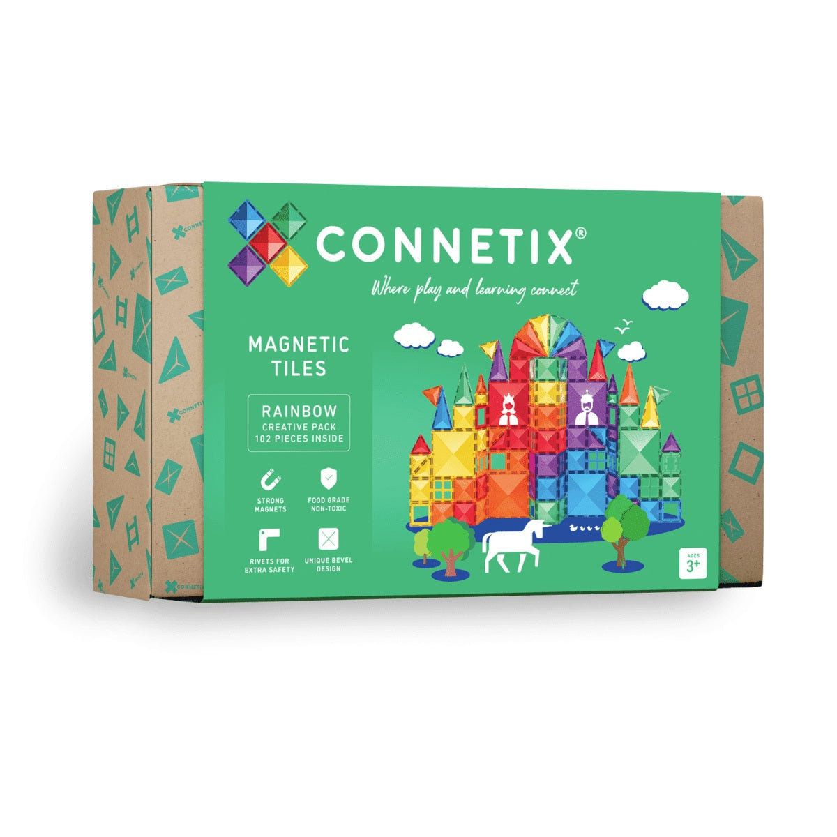 CONNETIX CREATIVE RAINBOW PACK 102 piezas