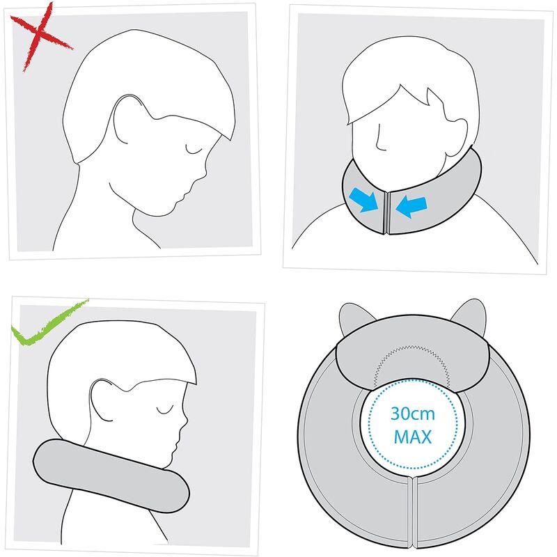 Yondi Protector de cuello Bert - azul