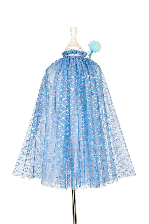 Marlya mermaid cape + tiara + wand set, 3-4 yrs