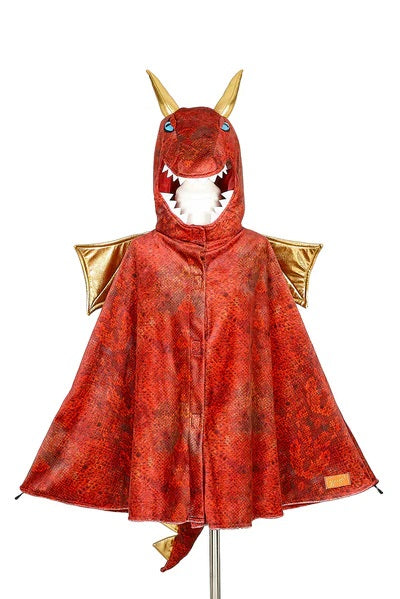 Red dragon cape, 4-7 yrs, 104-122 cm