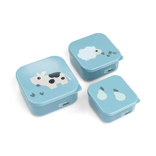3 Cajas Snack Blue Farm