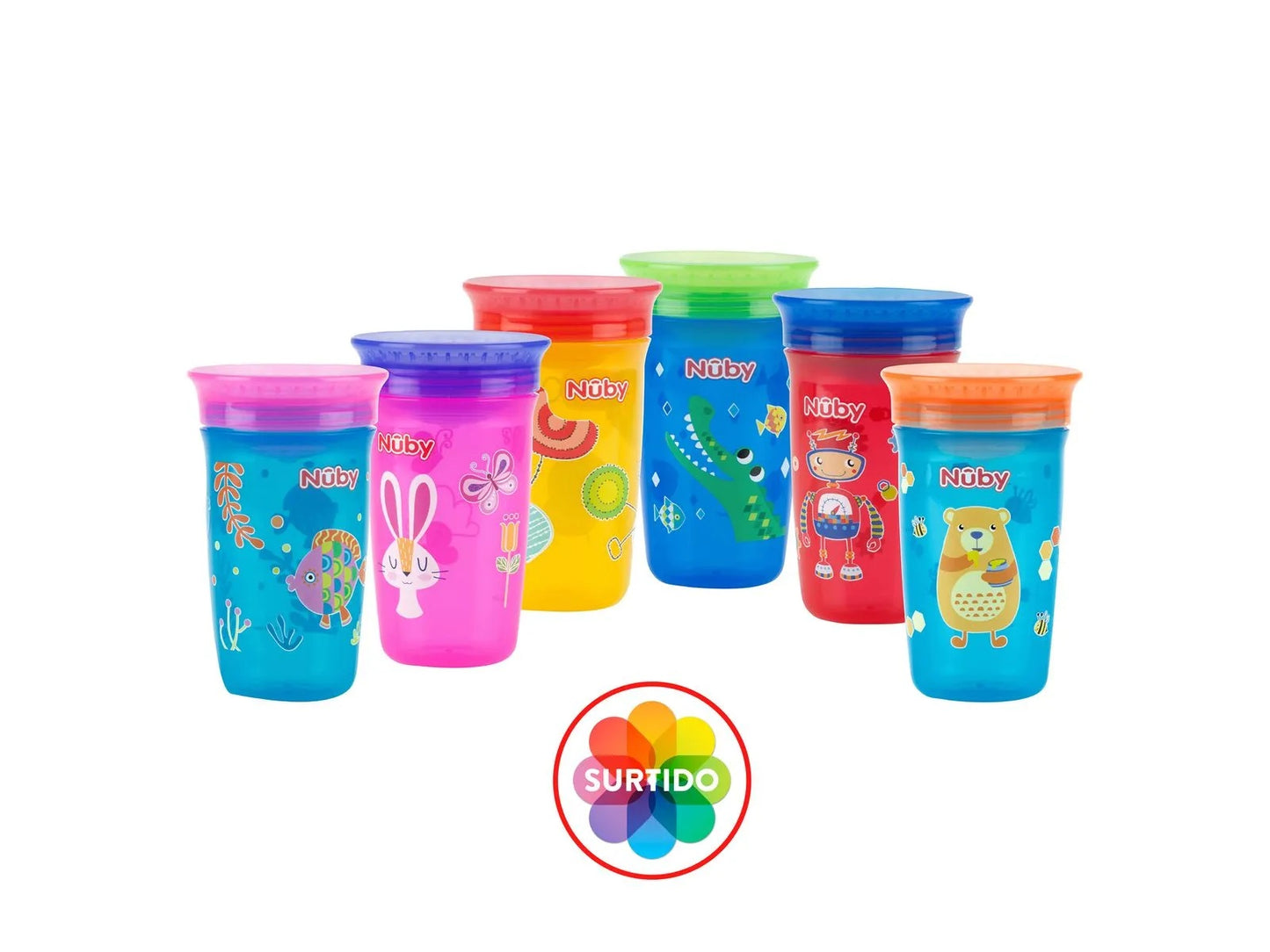 VASO MÁGICO 360 NUBY (Varios colores)