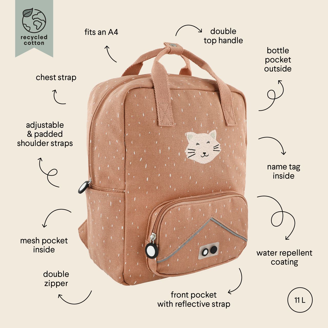 Mochila grande - Mrs. Cat