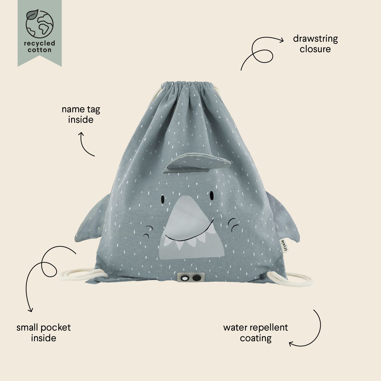 Bolsa con cordón - Mr. Shark