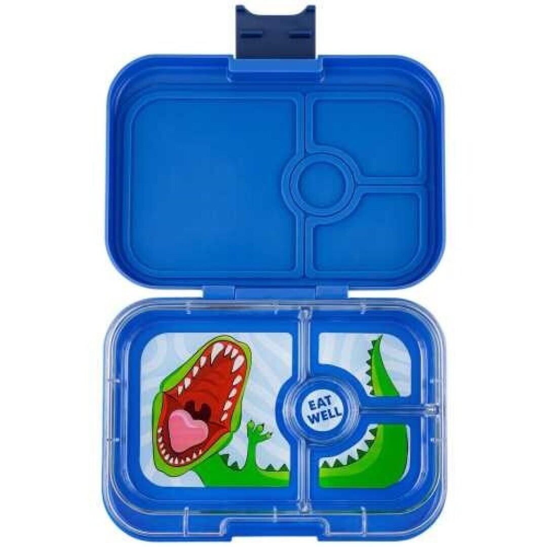 YUMBOX SNACK 4C ROJO DINO TRAY