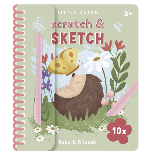 LIBRO DE RASCAR ROSA & FRIENDS LITTLE DUTCH