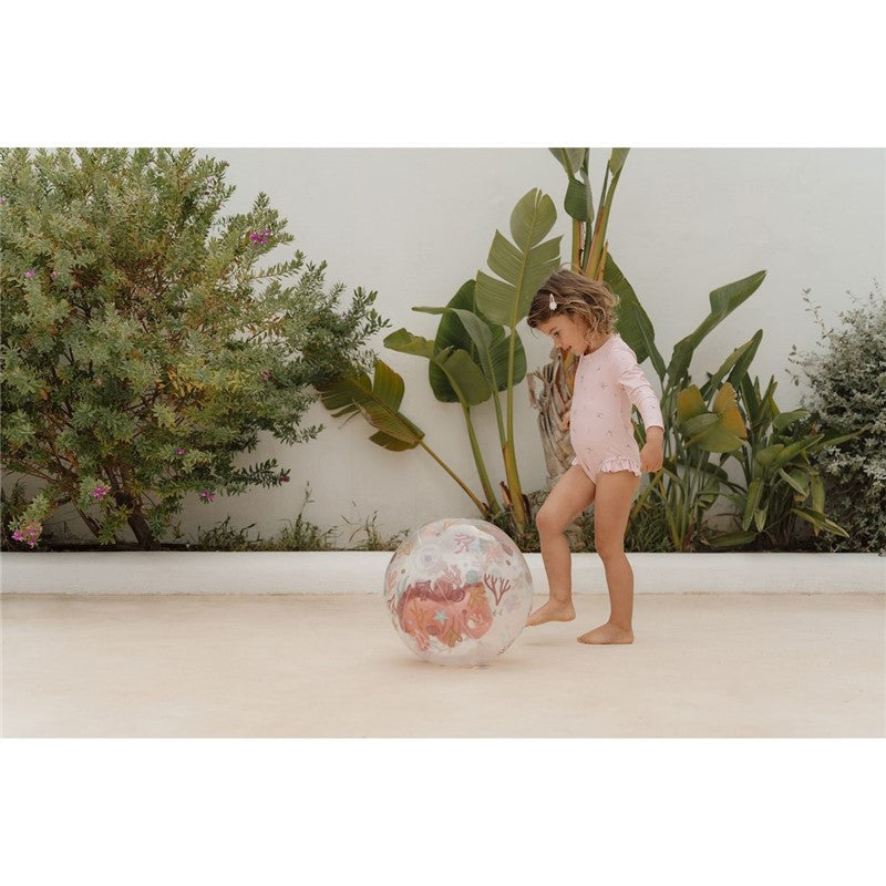 PELOTA DE PLAYA 3D OCEAN DREAMS ROSA LITTLE DUTCH