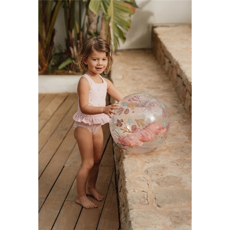 PELOTA DE PLAYA 3D OCEAN DREAMS ROSA LITTLE DUTCH