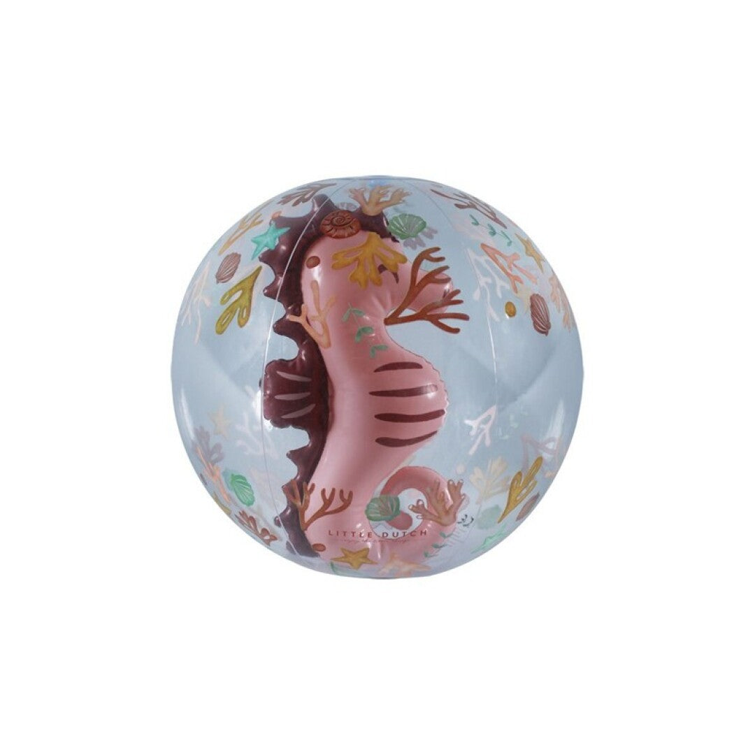 PELOTA DE PLAYA 3D OCEAN DREAMS ROSA LITTLE DUTCH