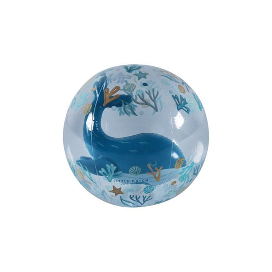 PELOTA DE PLAYA 3D OCEAN DREAMS AZUL LITTLE DUTCH