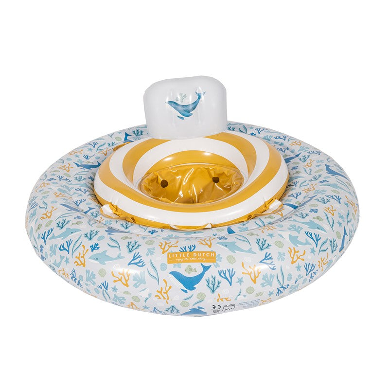 FLOTADOR BEBÉ OCEAN DREAMS AZUL LITTLE DUTCH