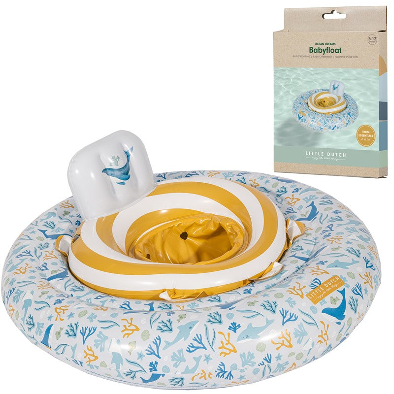 FLOTADOR BEBÉ OCEAN DREAMS AZUL LITTLE DUTCH