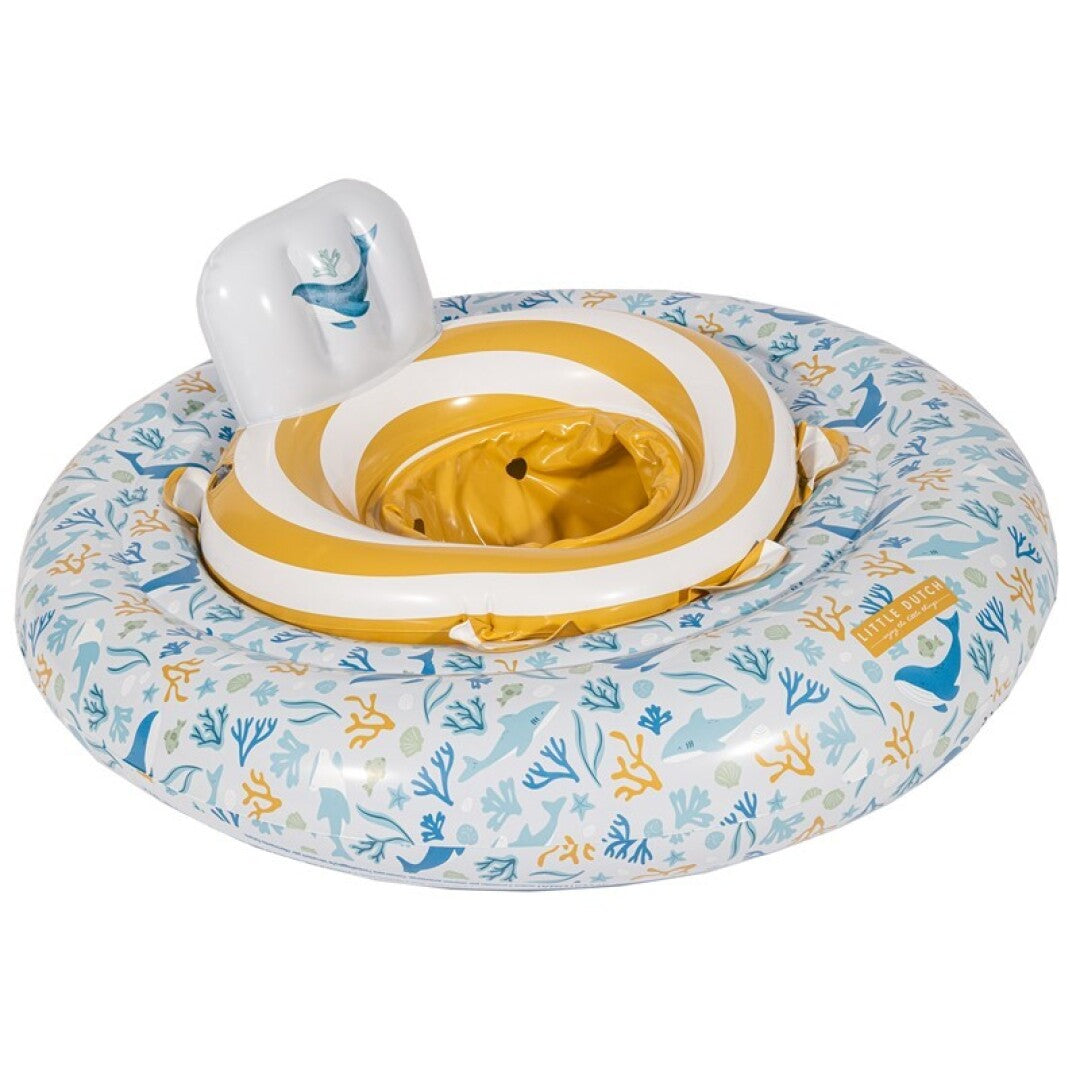 FLOTADOR BEBÉ OCEAN DREAMS AZUL LITTLE DUTCH