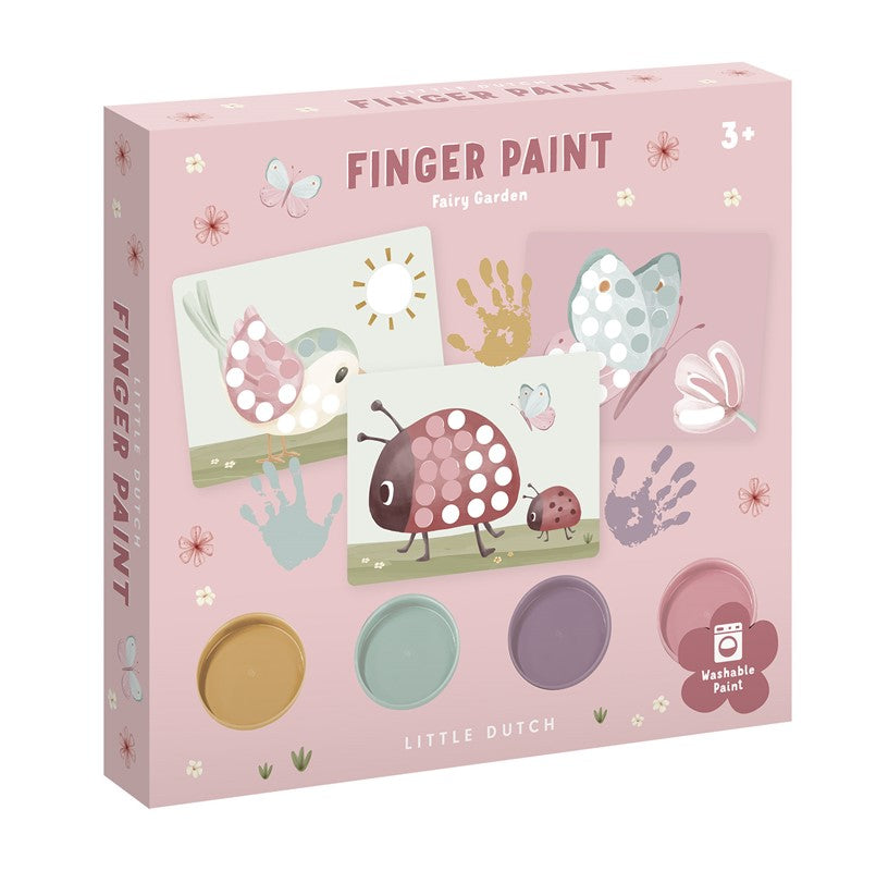 SET PINTURA DEDOS FAIRY GARDEN LITTLE DUTCH