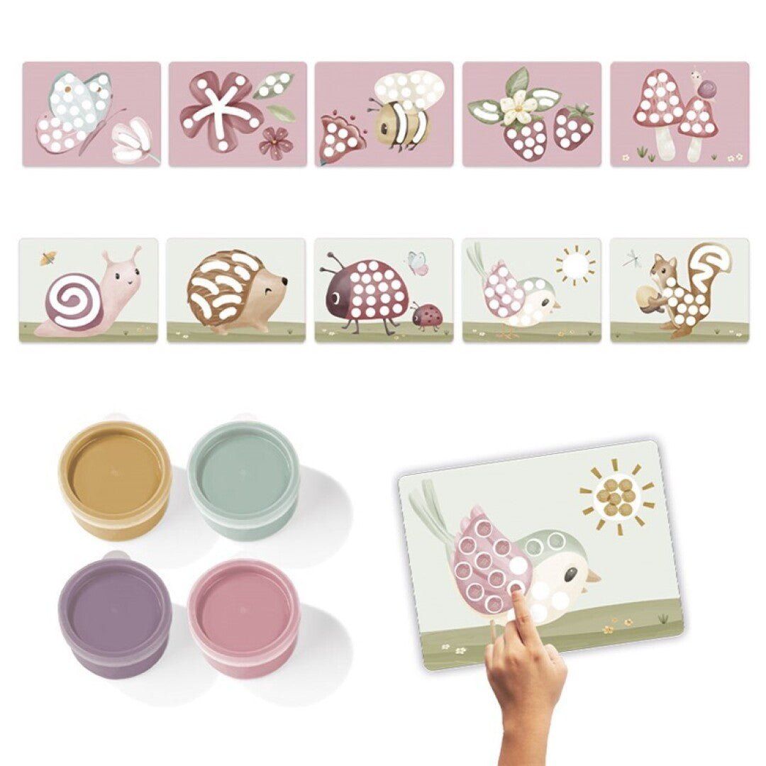 SET PINTURA DEDOS FAIRY GARDEN LITTLE DUTCH