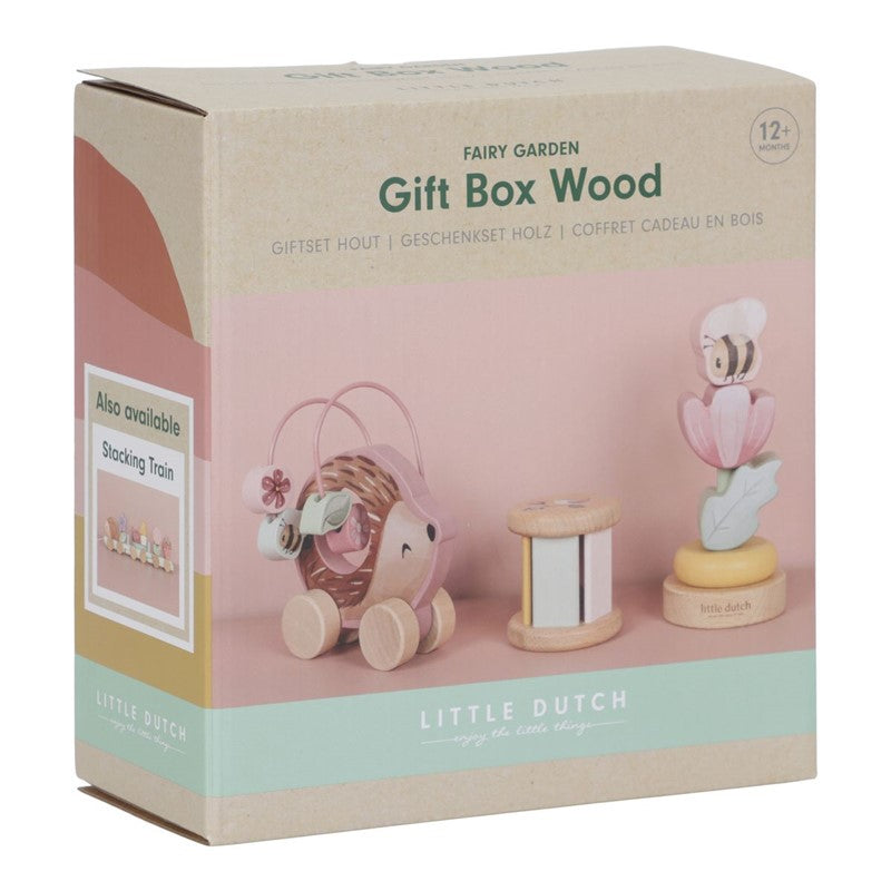 CAJA REGALO MADERA FSC FAIRY GARDEN LITTLE DUTCH