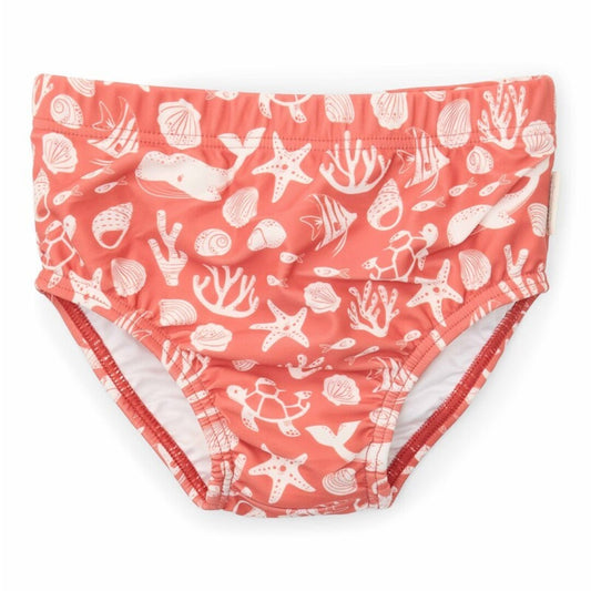 Bañador pañal Coral Rojo
