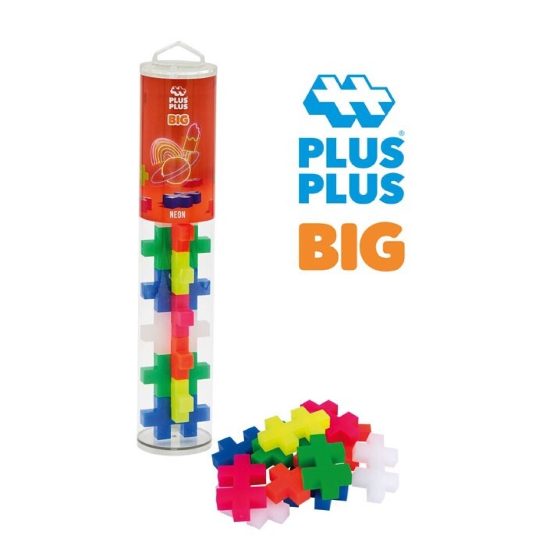 Tubo Plus-Plus Big Neón Mix 15 pcs