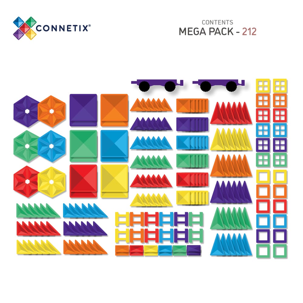 CONNETIX RAINBOW MEGA PACK 212 piezas