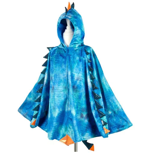 Dragon cape blue, 4-7 yrs